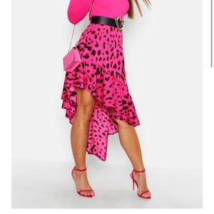 Pink Leopard Skirt